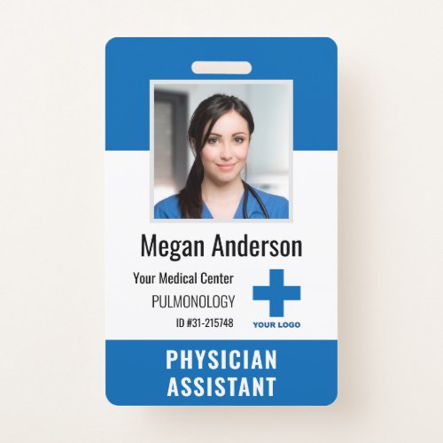 Personalized Hospital Employee Logo & Photo ID Badge