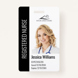 Personalized Hospital Employee Logo & Photo ID Badge