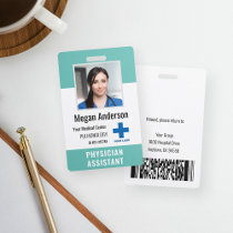 Personalized Hospital Employee Logo & Photo ID Badge