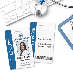 Personalized Hospital Employee Logo & Photo ID Badge