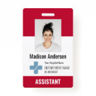 Personalized Hospital Employee Logo & Photo ID