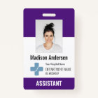 Personalized Hospital Employee Logo & Photo ID