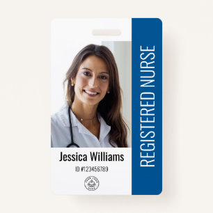 Personalized Hospital Employee Logo & Photo ID Badge