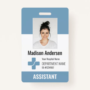 Personalized Hospital Employee Logo & Photo ID Badge