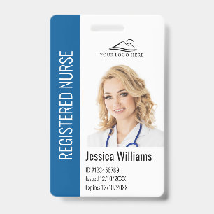 Personalized Hospital Employee Logo & Photo ID Badge