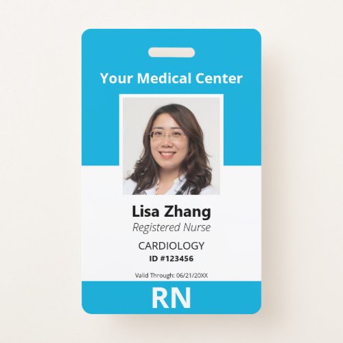 Personalized Hospital Employee Photo Badge