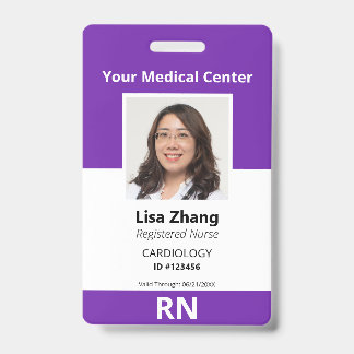 Personalized Hospital Employee Photo Badge