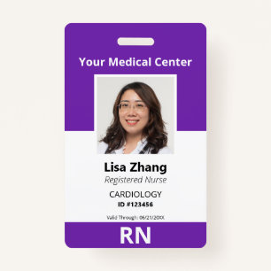 Personalized Hospital Employee Photo Badge