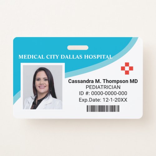 Personalized Hospital Employee Photo ID Badge