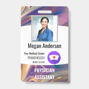 Personalized Hospital Employee Photo ID Badge