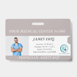 Personalized Hospital Employee Photo ID Badge