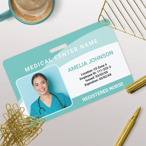 Personalized Hospital Employee Photo ID Badge