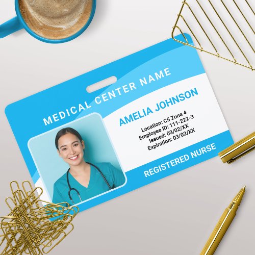 Personalized Hospital Employee Photo ID Badge