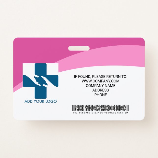 Personalized Hospital Employee Photo ID Badge