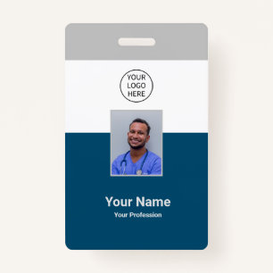 Personalized Hospital Modern Employee Staff Badge