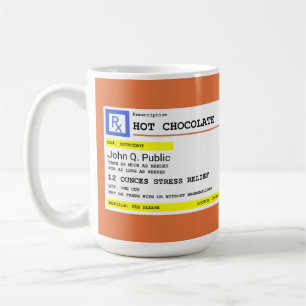 Personalized Hot Chocolate Prescription  Coffee Mug