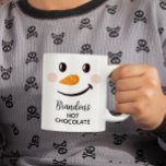 Personalized Hot Chocolate Snowman Kids Coffee Mug<br><div class="desc">This personalized hot chocolate snowman design is a perfect gift for kids, especially after coming in from playing in the snow! This can be printed with any name and beverage. Easy to edit and have printed! These make a perfect Christmas gift, stocking stuffer, holiday gift swap or use as a...</div>