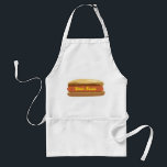 Personalized Hot Dog Apron<br><div class="desc">An apron featuring an illustration of a plain hotdog in a bun.  Personalize with your name in yellow as mustard.  Look for matching items at Jill's Paperie!</div>