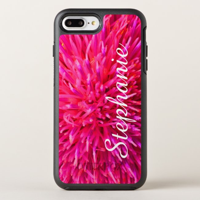 Personalized Hot Pink Abstract Apple iPhone 7 Plus