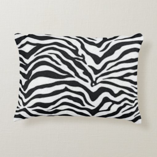Personalized Hot Pink and Zebra Accent Pillow Zazzle