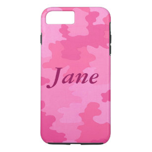 Personalized Hot Pink Camouflage iPhone 7 Case
