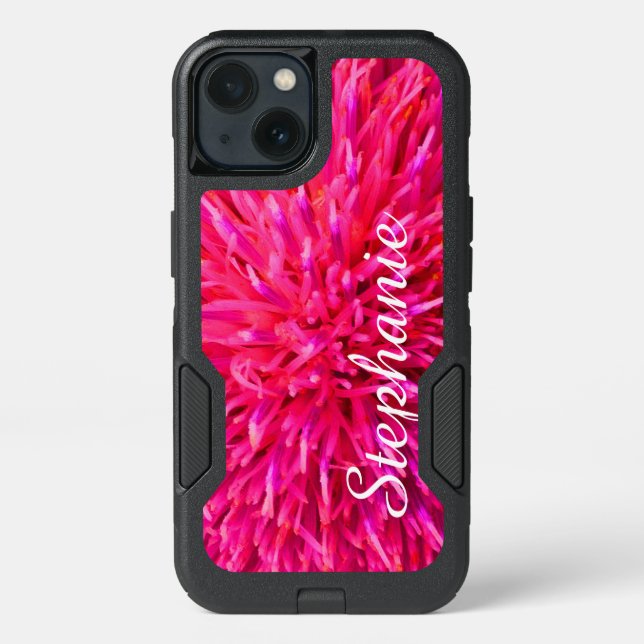 Personalized Hot Pink OtterBox Commuter Galaxy iPhone Case (Back)