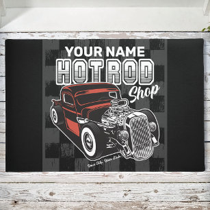 Hot Rod Doormat - Groovy Guy Gifts