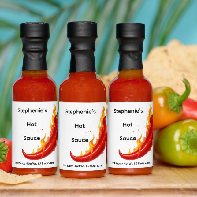Personalized Hot Sauce Favors (Multi)