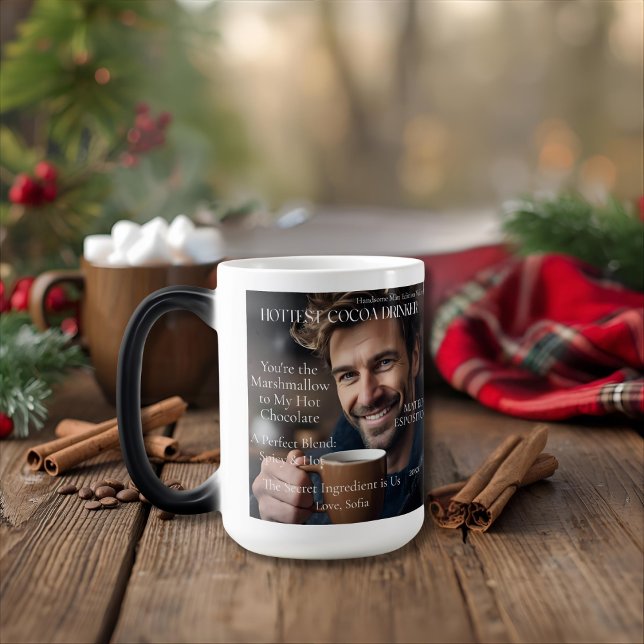 Personalized Hottest Cocoa Drinker Flirty Color Morph Mug (Personalized Hottest Cocoa Drinker Flirty Color Morph Mug)