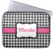 Personalized Houndstooth Laptop Case