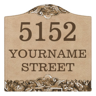 Personalized House Address Sign Door Sign