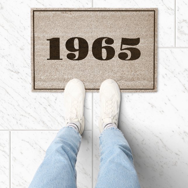 Personalized House Number Elegant Frame Custom Fiber Doormat (Insitu)
