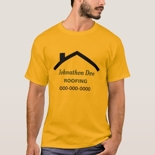 Personalized House Roof T-Shirt (Front)