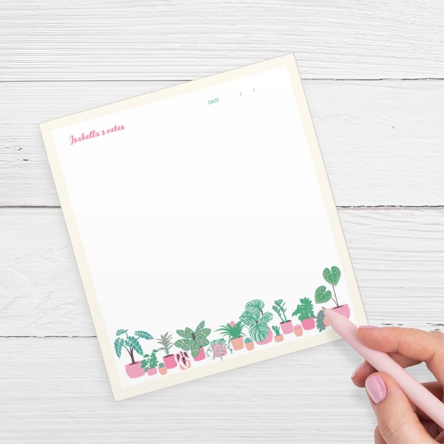 Personalized Houseplant Writing Pad (Creator Uploaded)