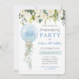 Personalized Housewarming and Birthday Invitation