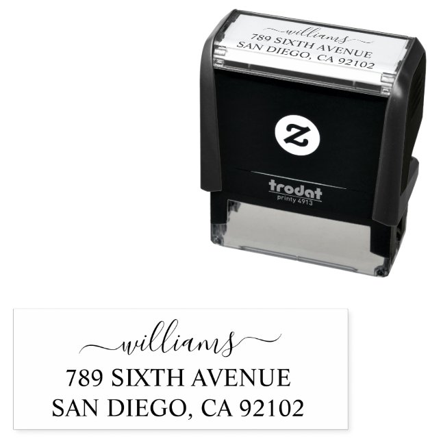 Personalized Housewarming Gift Wedding Gift Custom Self-inking Stamp (In Situ)