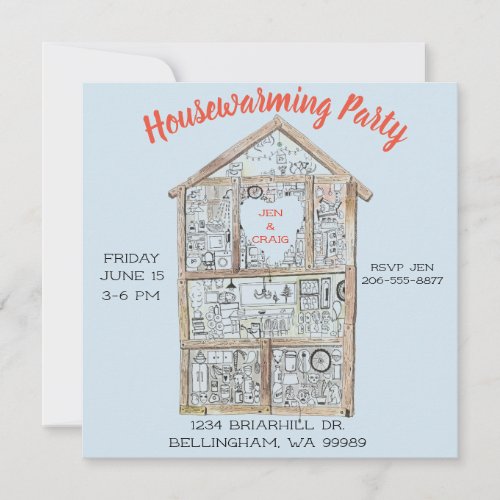 Personalized Housewarming Party invitation