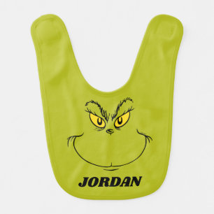 Personalized How Grinch Stole Christmas Face Baby Bib
