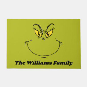 Personalized How Grinch Stole Christmas Face Doormat