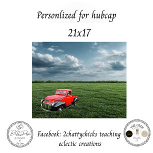 Personalized Hubcap Design Tissue Paper