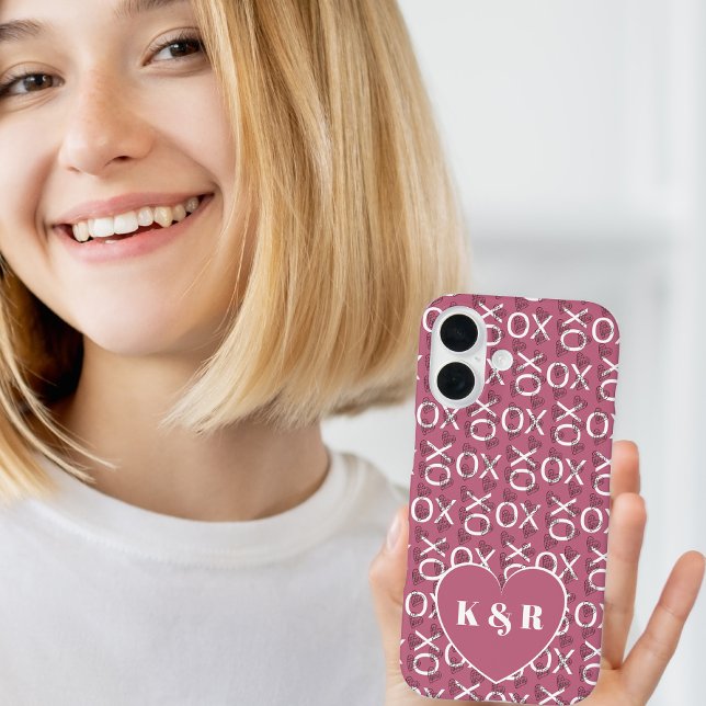 Personalized  Hugs Kisses XOXO Pink  Case-Mate iPhone Case (Creator Uploaded)