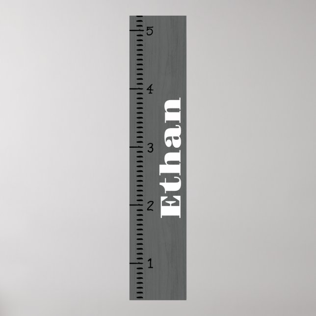 Personalized Human Growth Chart Ruler | Printable (Front)