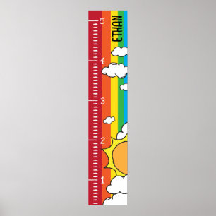 Personalized Human Growth Chart Ruler   Printable