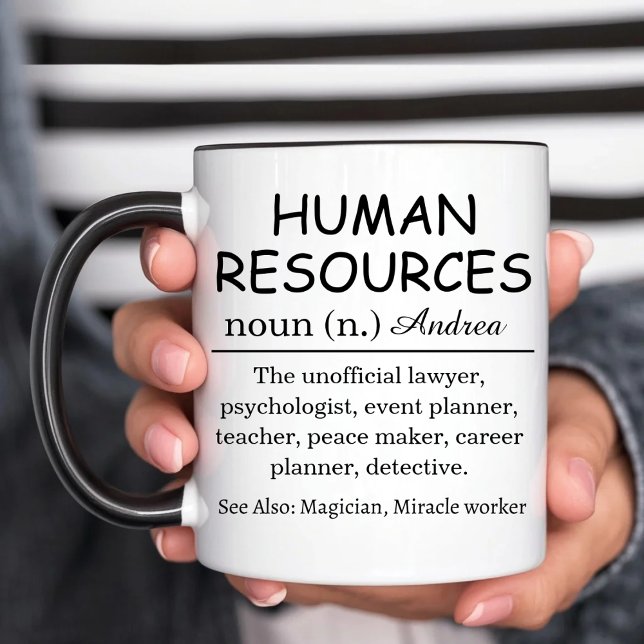 Personalized Human Resources Definition Funny HR Mug (Creator Uploaded)