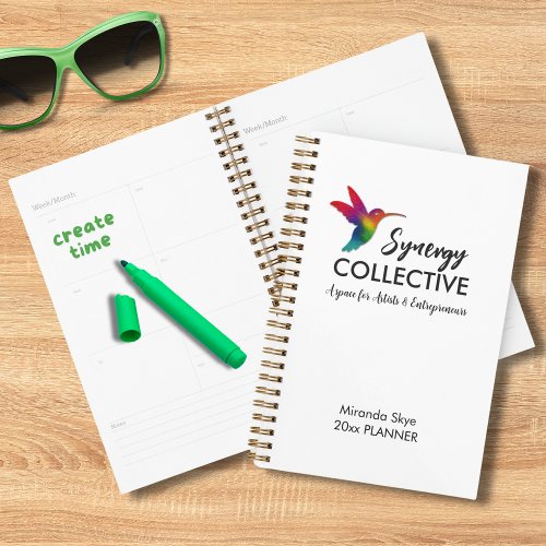 Personalized Hummingbird Business Logo Planner