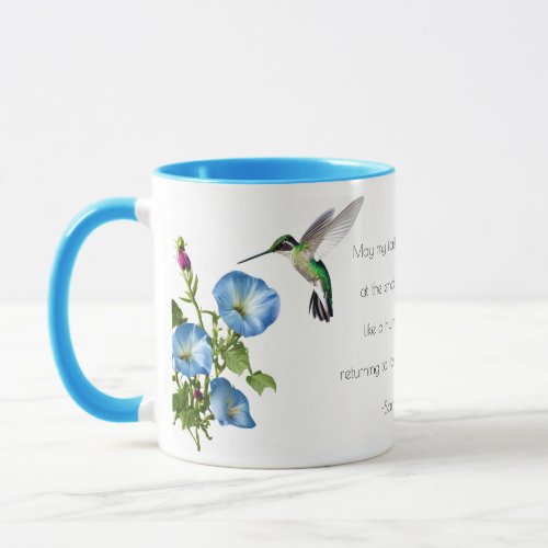 Personalized Hummingbird Faith Mug