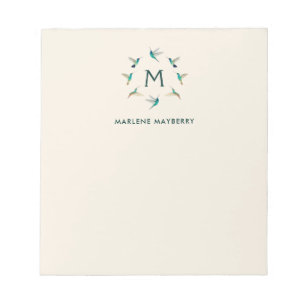 Personalized Hummingbird Notepad