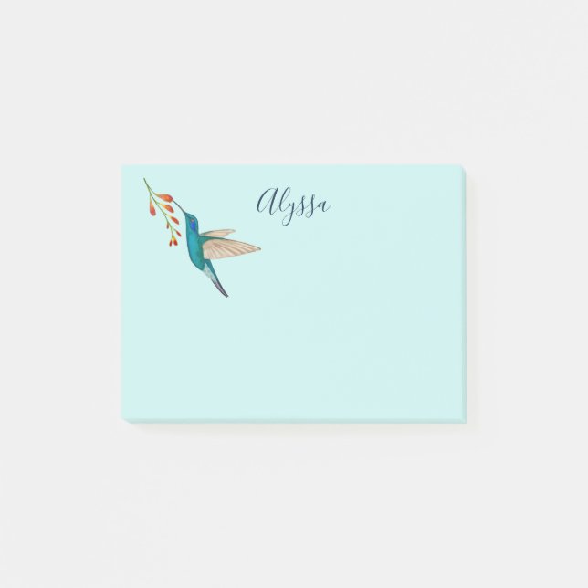 Personalized Hummingbird Notes (Front)