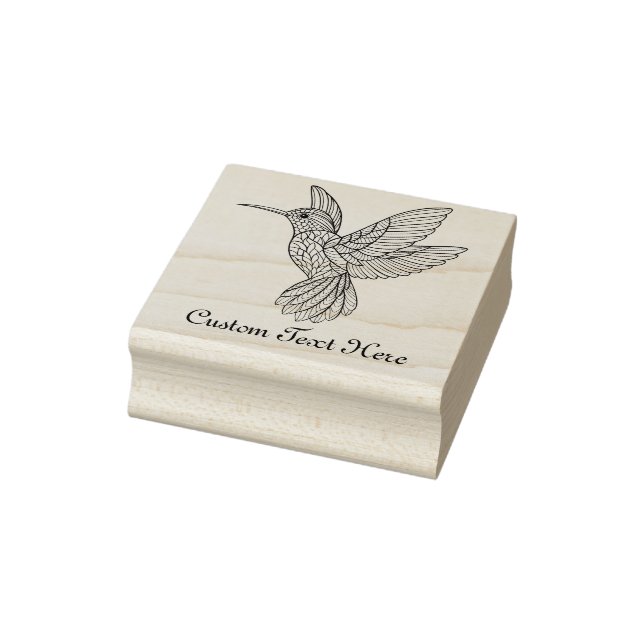 Personalized Hummingbird Rubber Stamp (Stamp)