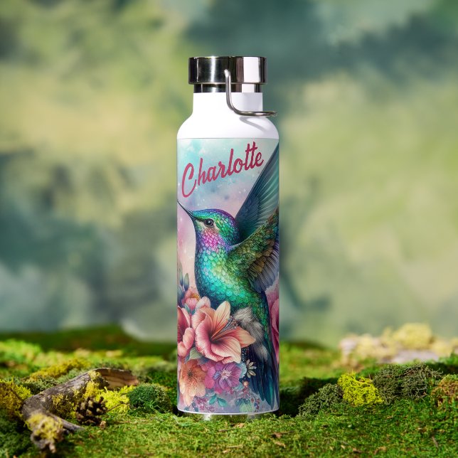 Personalized Hummingbird Vacuum Insulated Water Bottle (Outdoor)